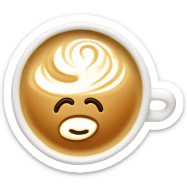 Starbucks latte sticker