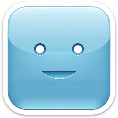 Banck account pale blue, icon sticker