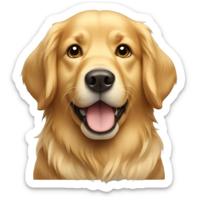 golden retriever dog sticker
