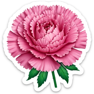 Pink carnation emojis sticker