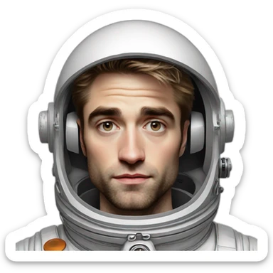 robert pattinson astronaut sticker
