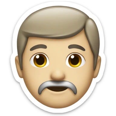 Delfin with beard sticker