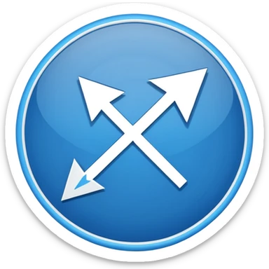 return circled arrow icon sticker