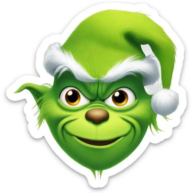 Grinch sticker