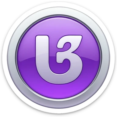 -18 symbol branco e roxo sticker