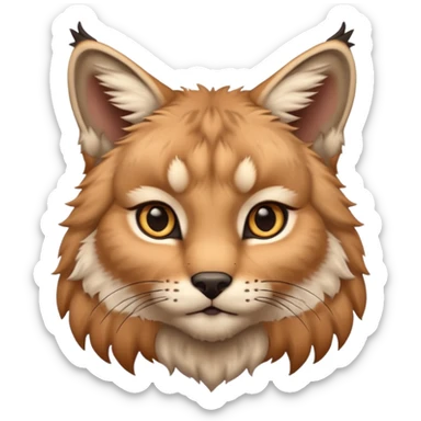 Cute lynx sticker