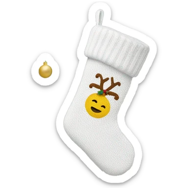 white sweater christmas stocking sticker