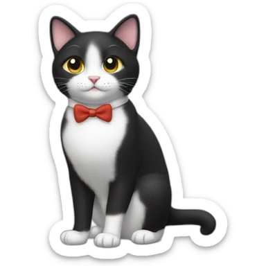 Cute Tux cat sticker