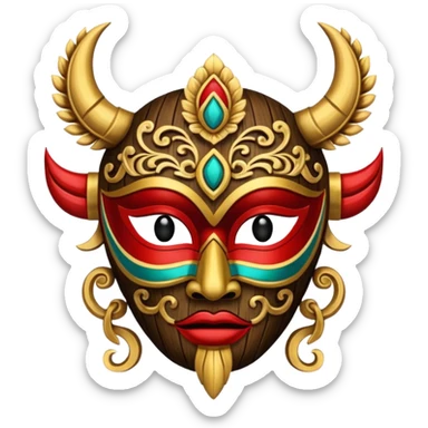 Ritual Ceremony Mask sticker