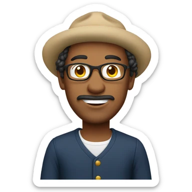 A man who represents French Brittany sticker