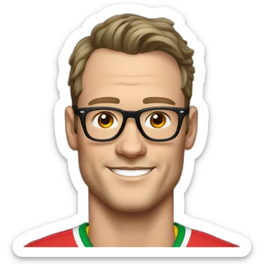 Jonathan Toews wearing glasses and rainbow clothes sticker