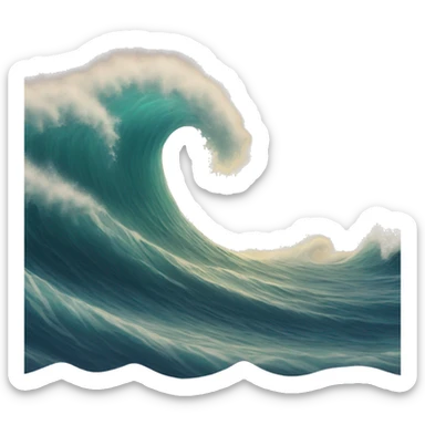 Waves sticker
