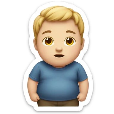 chubby kid sticker