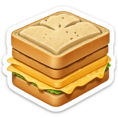 A sand sandwich that's gross sticker