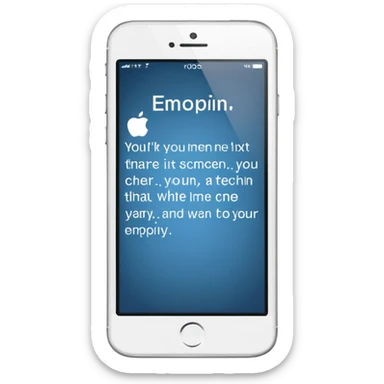 screen with written text only sticker