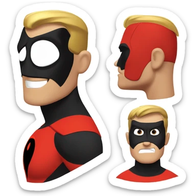 Mr incredible head sticker
