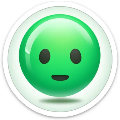 frutiger aero orb green sticker