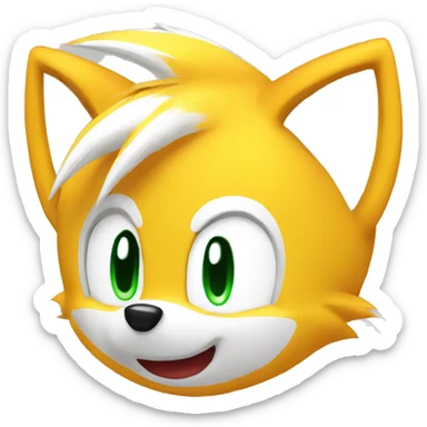 Tails sonic sticker