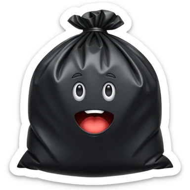garbage bag sticker