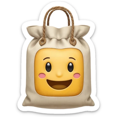 Sac de Farine étiqueté farine sticker