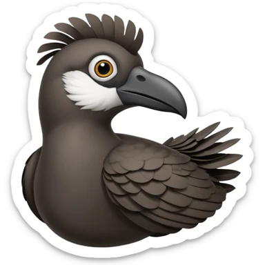 Umbrella bird sticker