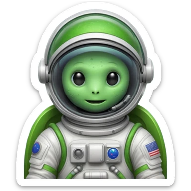 slime alien Astronaut sticker