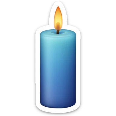 Decorative Wax Candle colored  sticker