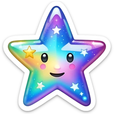 Snap plus star sticker