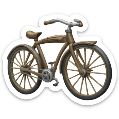 bike with a mounted musket sticker