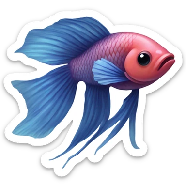 beta fish sticker