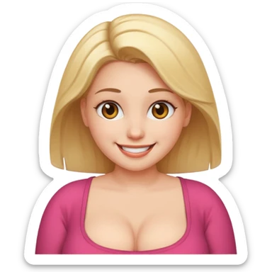 3 in ahspe of a big breasts sticker