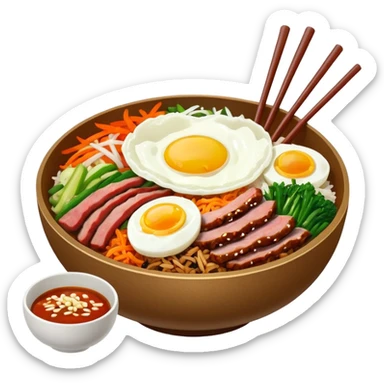 Create an emoji for Korean bibinba  sticker