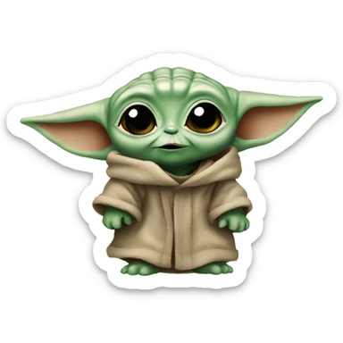 baby yoda sticker