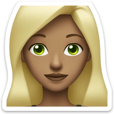 Gym Fitness Blonde Girl With Green Eyes sticker