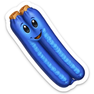 snack blue takiss
 sticker