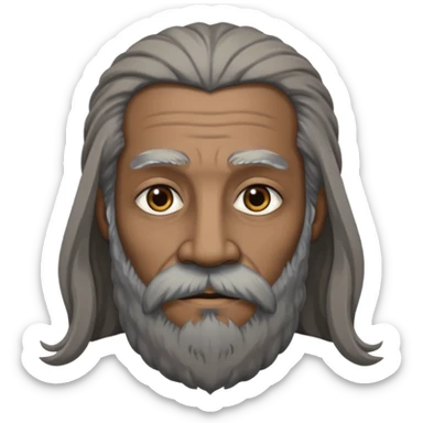 Moor with long beard sticker