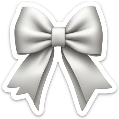 white bow sticker