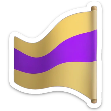 a non-binary pride flag sticker