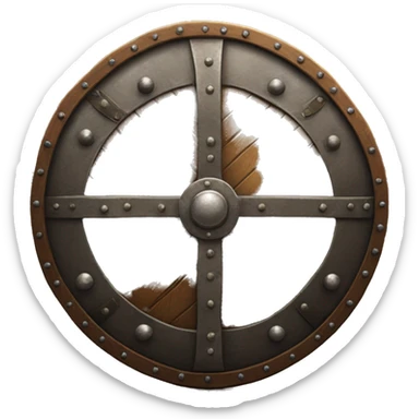 viking shield for a maiden sticker