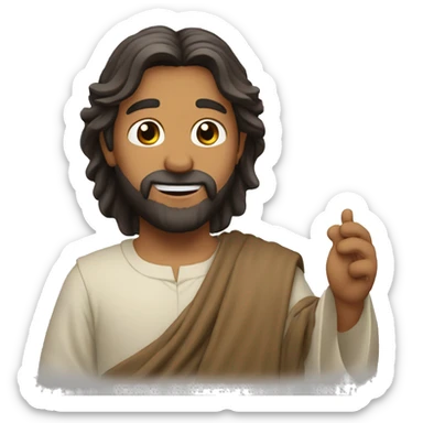 1. Un personaje sorprendente y original relacionado con jesus sticker