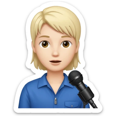 Créer un avatar qui est face à un caméra avec des micros sticker