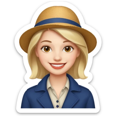 Urban French woman  sticker