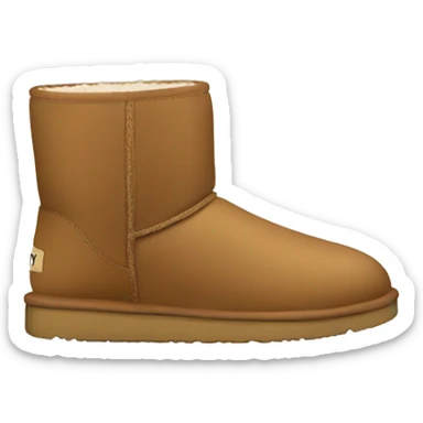 light brown short uggs sticker