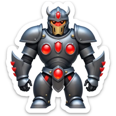 Mega knight from clash royal sticker