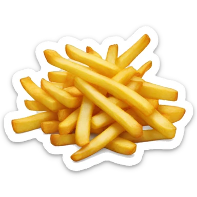 french fries sticker
