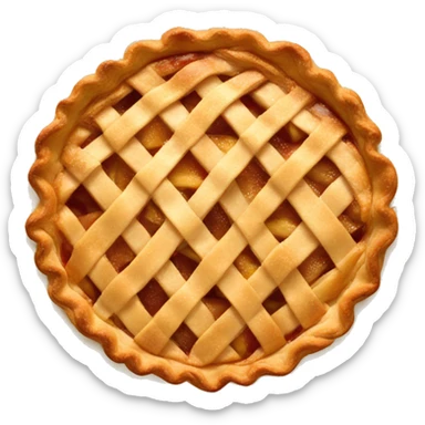 Apple pie sticker