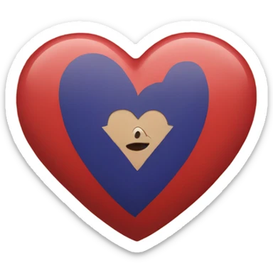 Armenian heart with a heart sticker