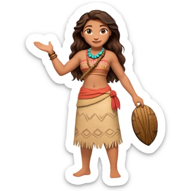 Moana standing sticker