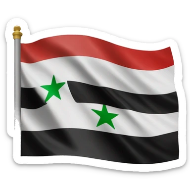 Free Syria flag sticker
