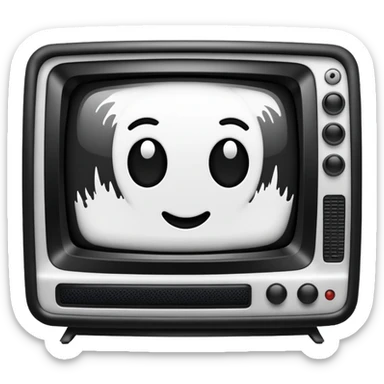 television static(snowy) from the Ring movie sticker